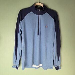 Zero Restriction Mens Large Mock Neck LS Quarter Zip Top Conway Farms Golf Club